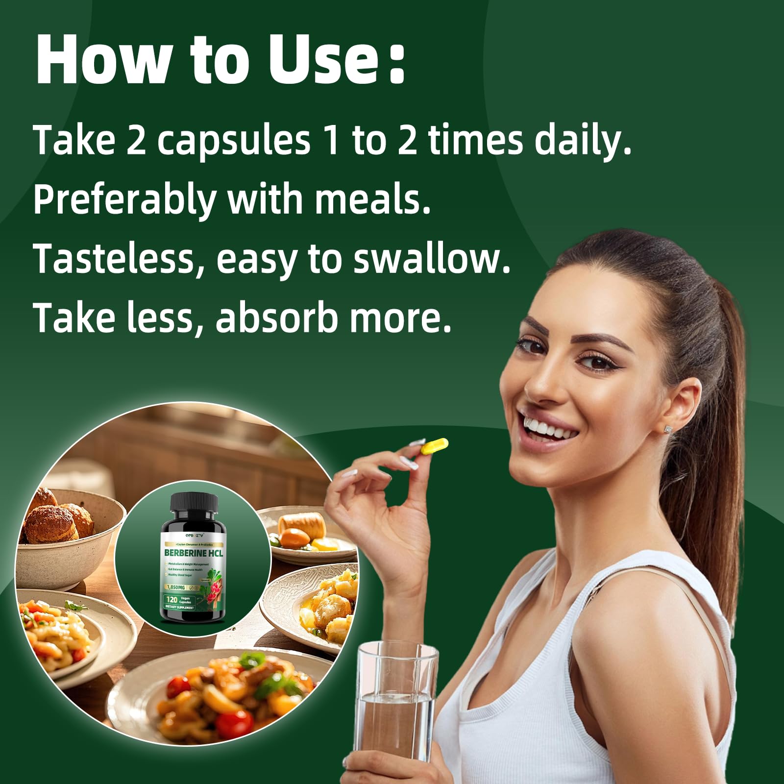 Qmiozzy bottle in hand shows easy daily intake.