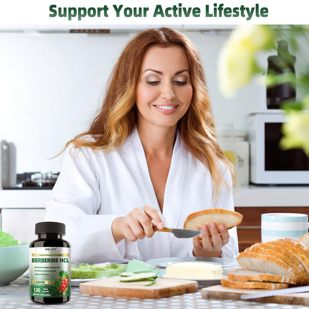 Qmiozzy Himalayan-origin berberine emphasizes purity and potency.