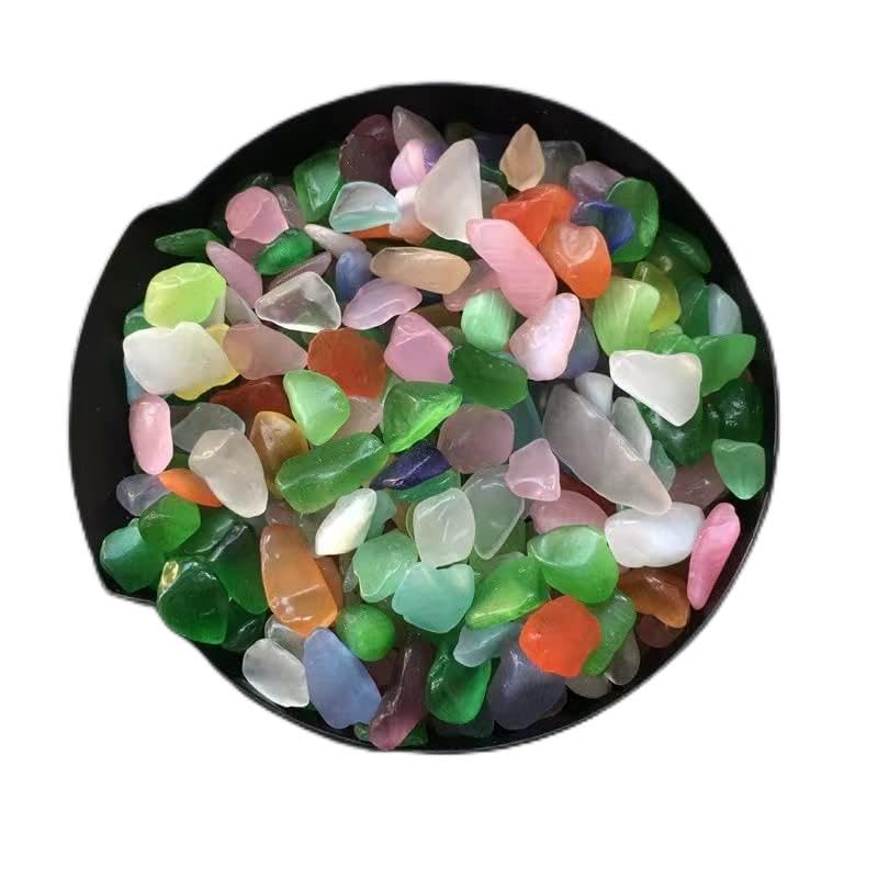 Qovydx agate tumbled chips 7–12mm for decorative displays and craft projects.