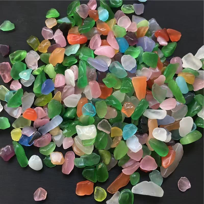 Qovydx gold crystal quartz chips ideal for plant displays and arrangements.