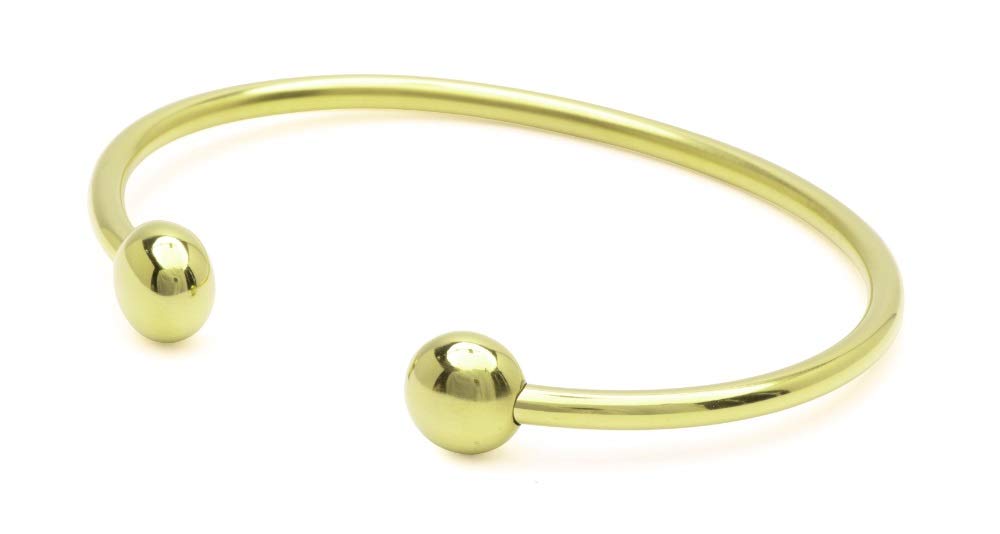QRAY Gold Standard steel bracelet front view for durable everyday wear.