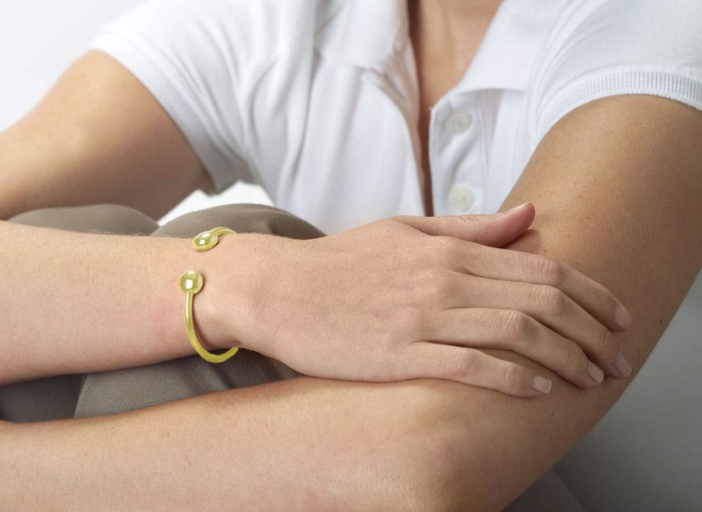 QRAY Gold Standard small size fit on wrist.