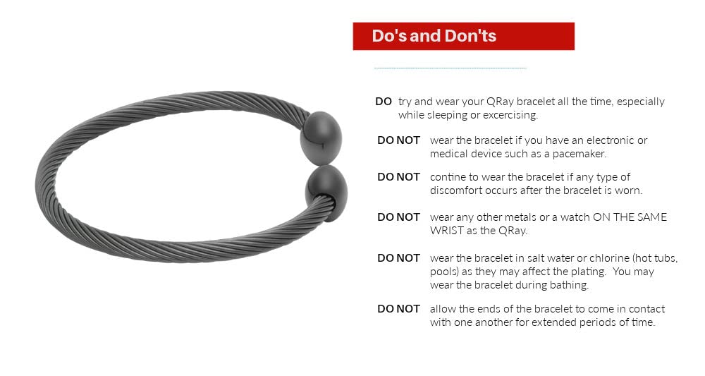 QRAY Gun Metal Deluxe Bracelet packaging and presentation suitable as a gift.
