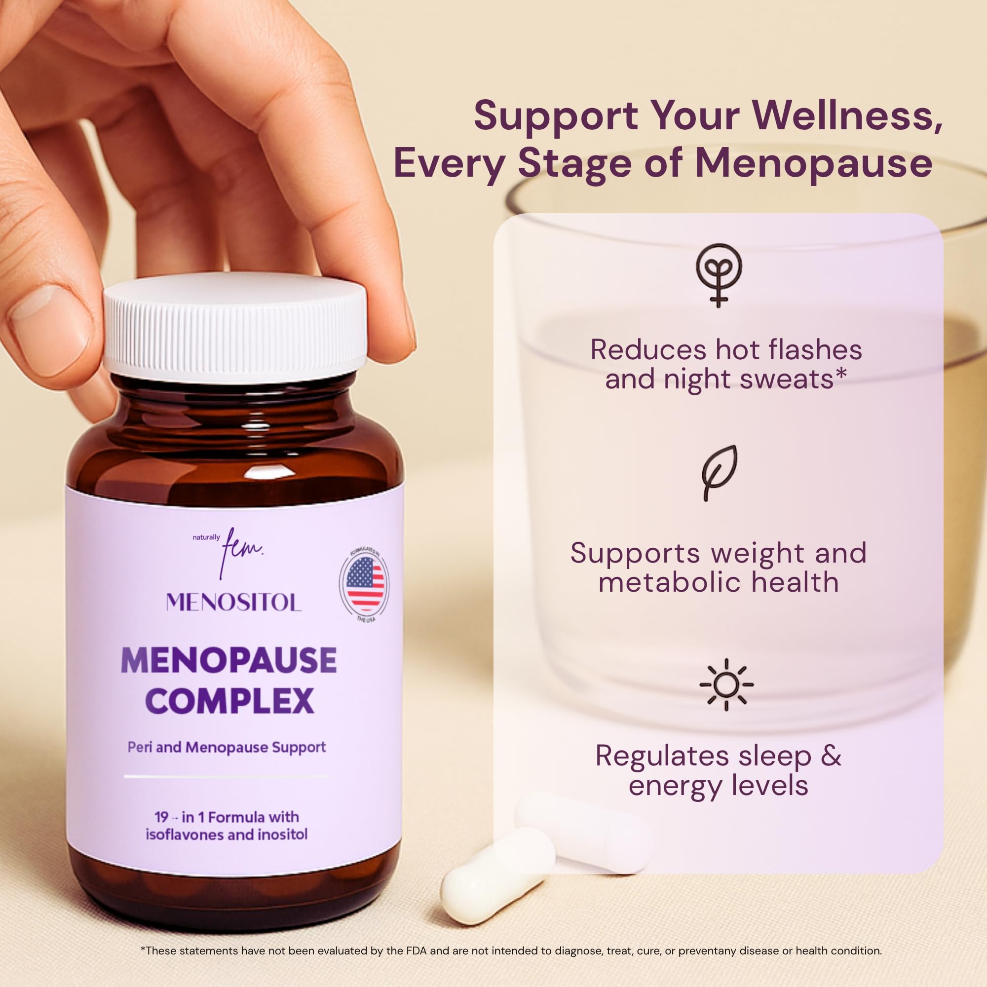 QSTA Inositol FEM capsules ready for daily use