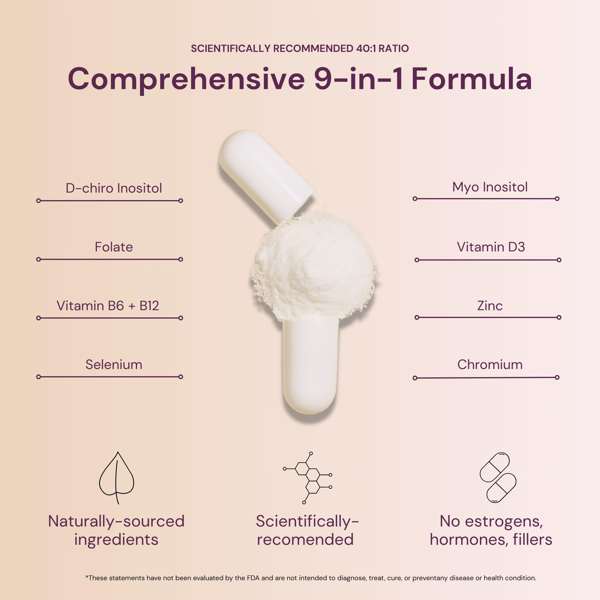 Pouring QSTA capsules demonstrates easy, consistent dosing.