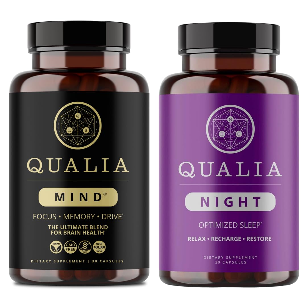 Qualia Mind bottle front—premium nootropic for sharper daytime focus