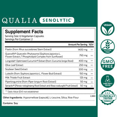 Qualia Senolytic capsules close-up for easy daily use