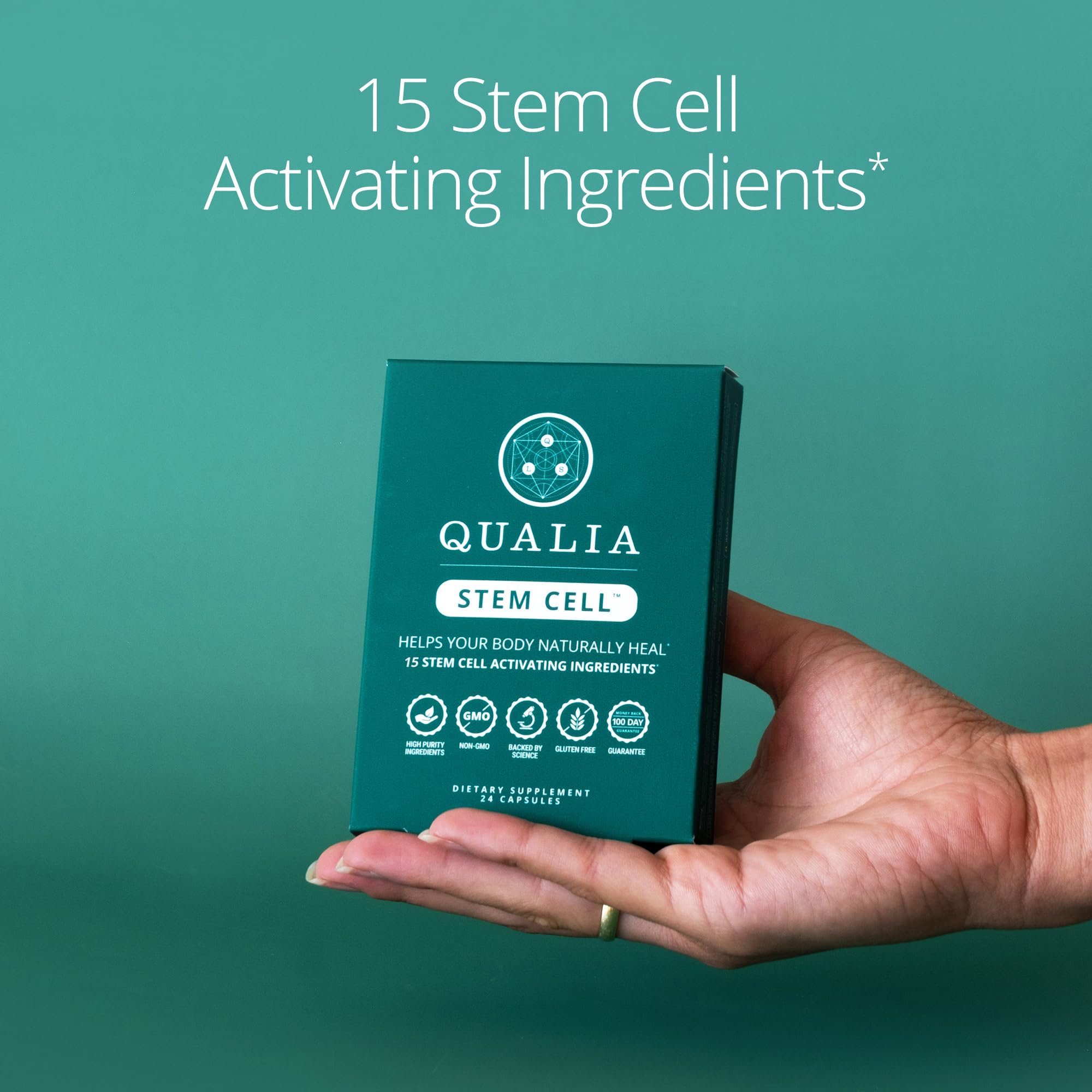 Qualia Stem Cell: envase práctico para un estilo de vida consciente.