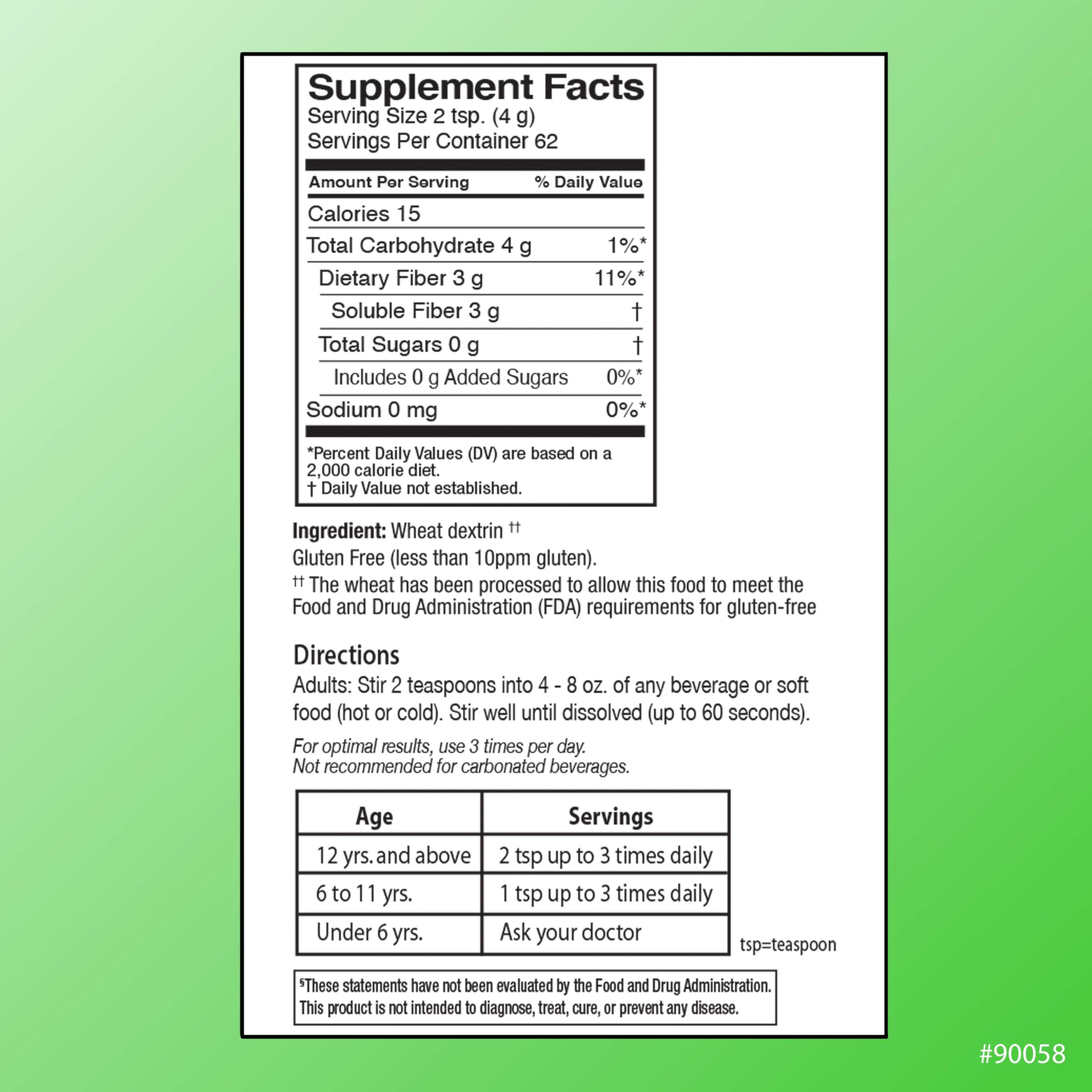Quality Choice 62 servings per container highlighting long-lasting support.