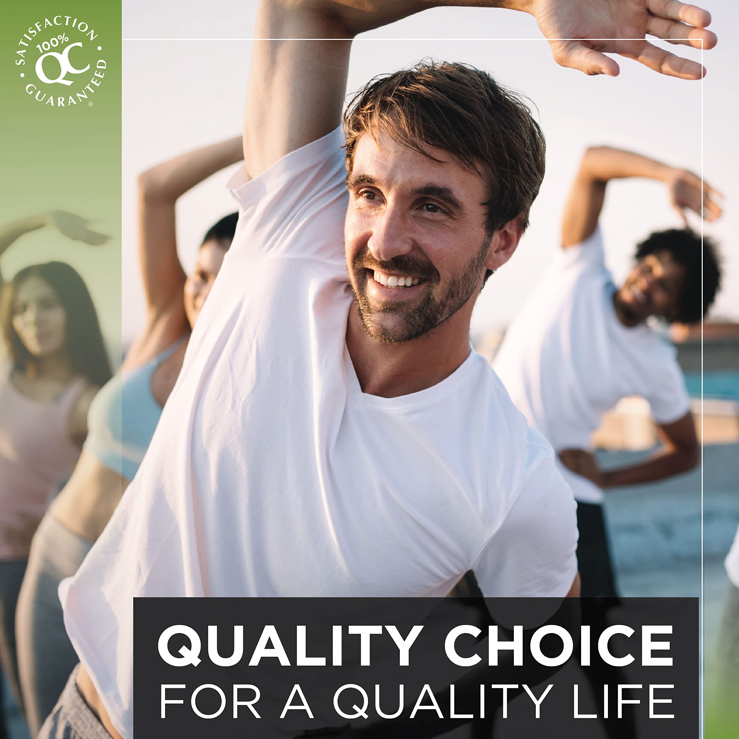 Quality Choice B12 nutrition facts label image communicates gluten-free sugar-free formulation benefits