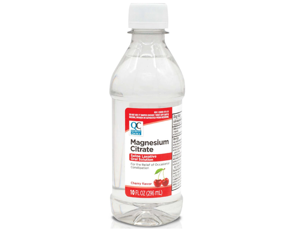 Quality Choice Magnesium Citrate colon cleanse concept diagram illustrates possible preparation.