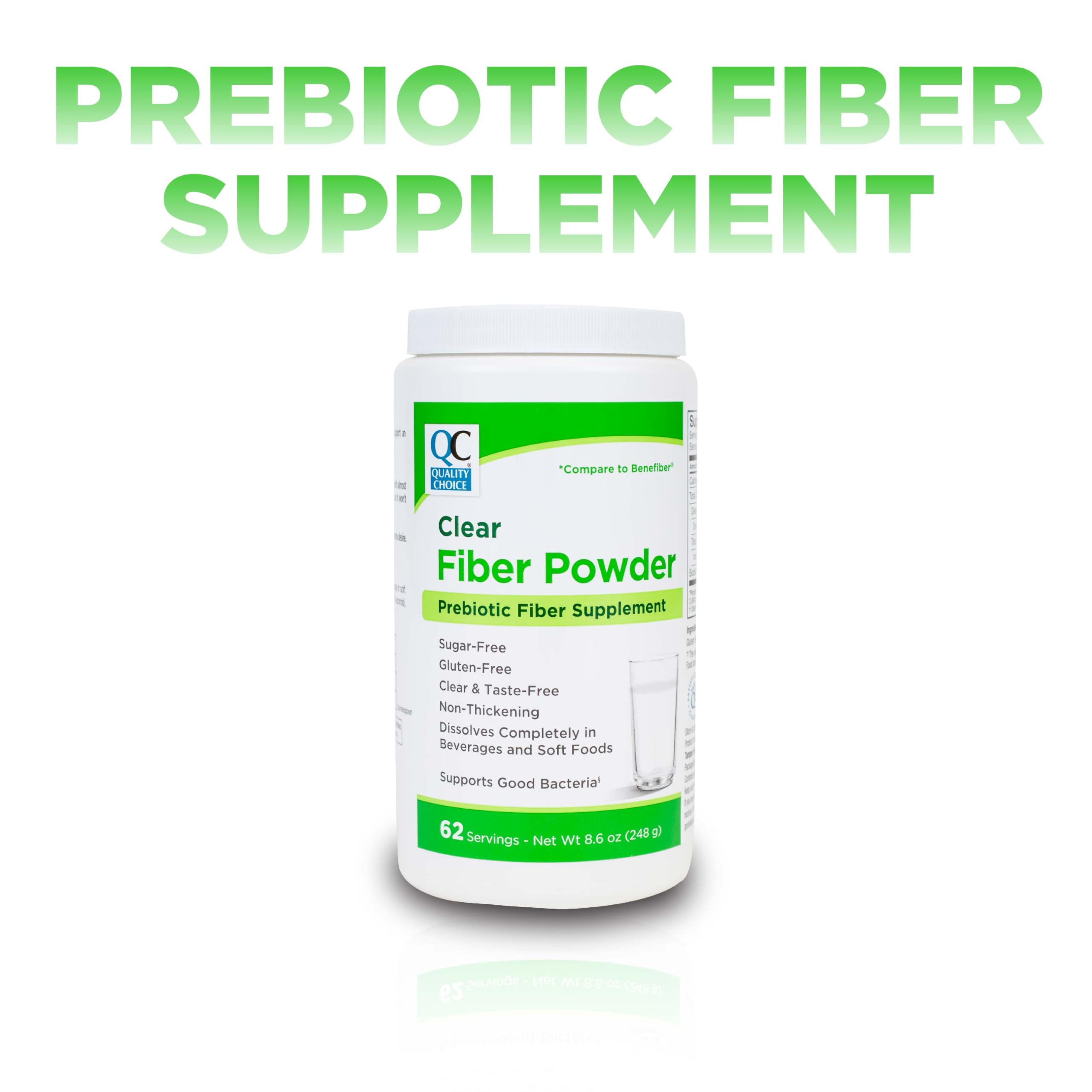 Quality Choice non-thickening formula shown blending smoothly.