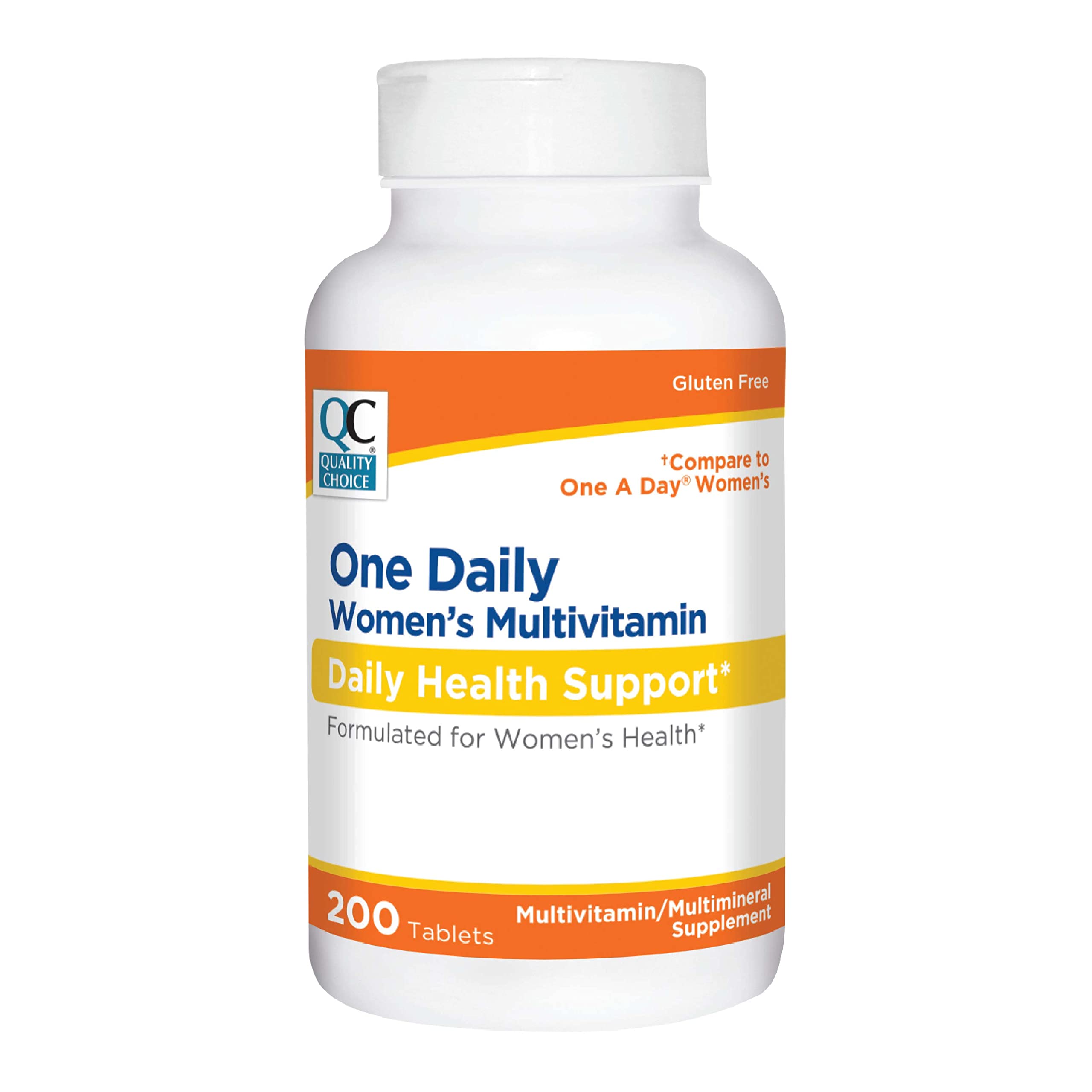 Quality Choice One Daily Women's Multivitamin bottle front for daily wellness.