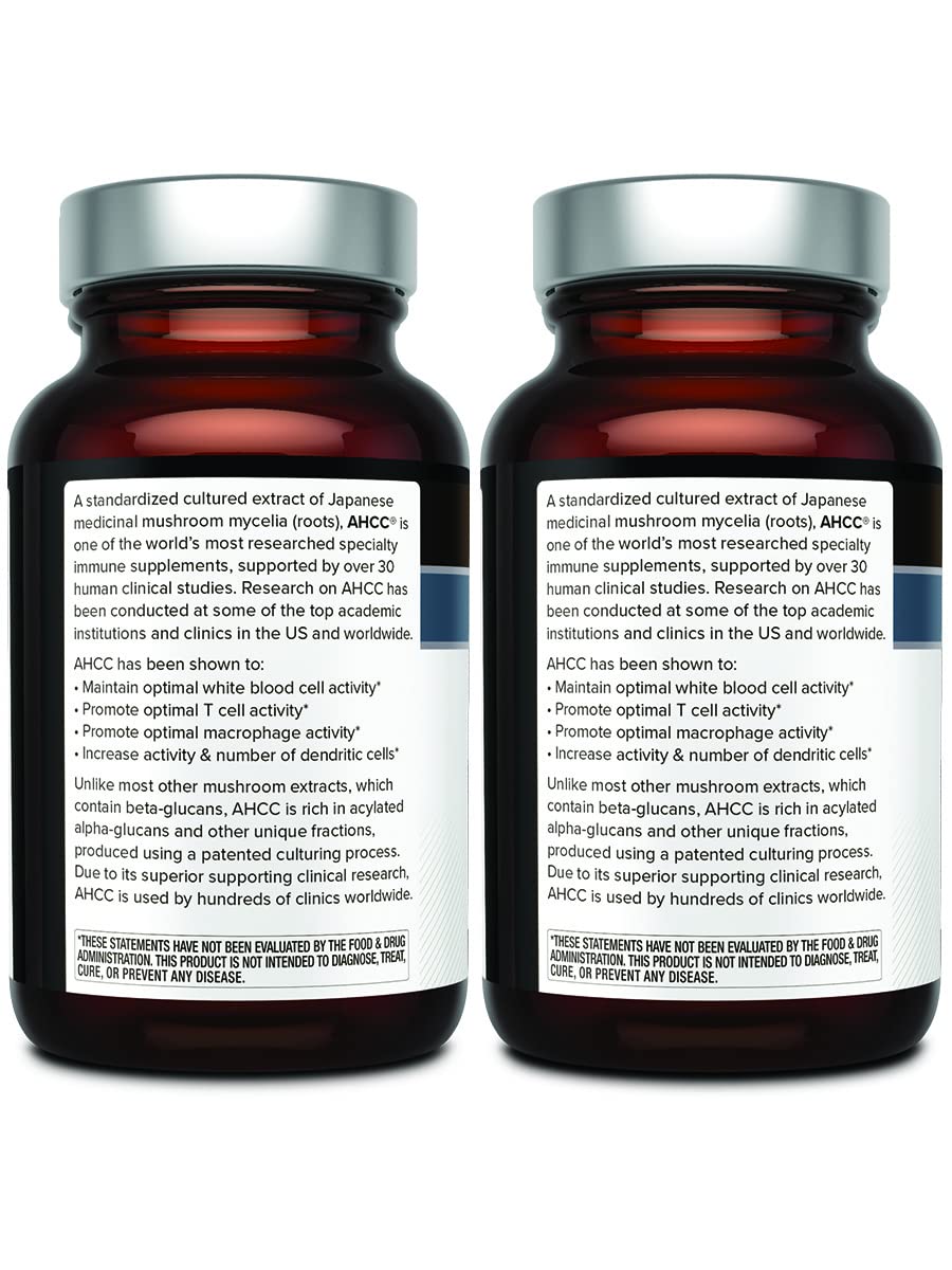 Quality of Life AHCC Kinoko Platinum 750 mg multipack label highlights value