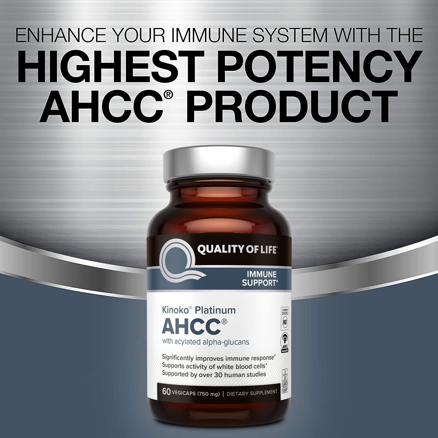Quality of Life AHCC Kinoko Platinum USA manufacturing facility view.