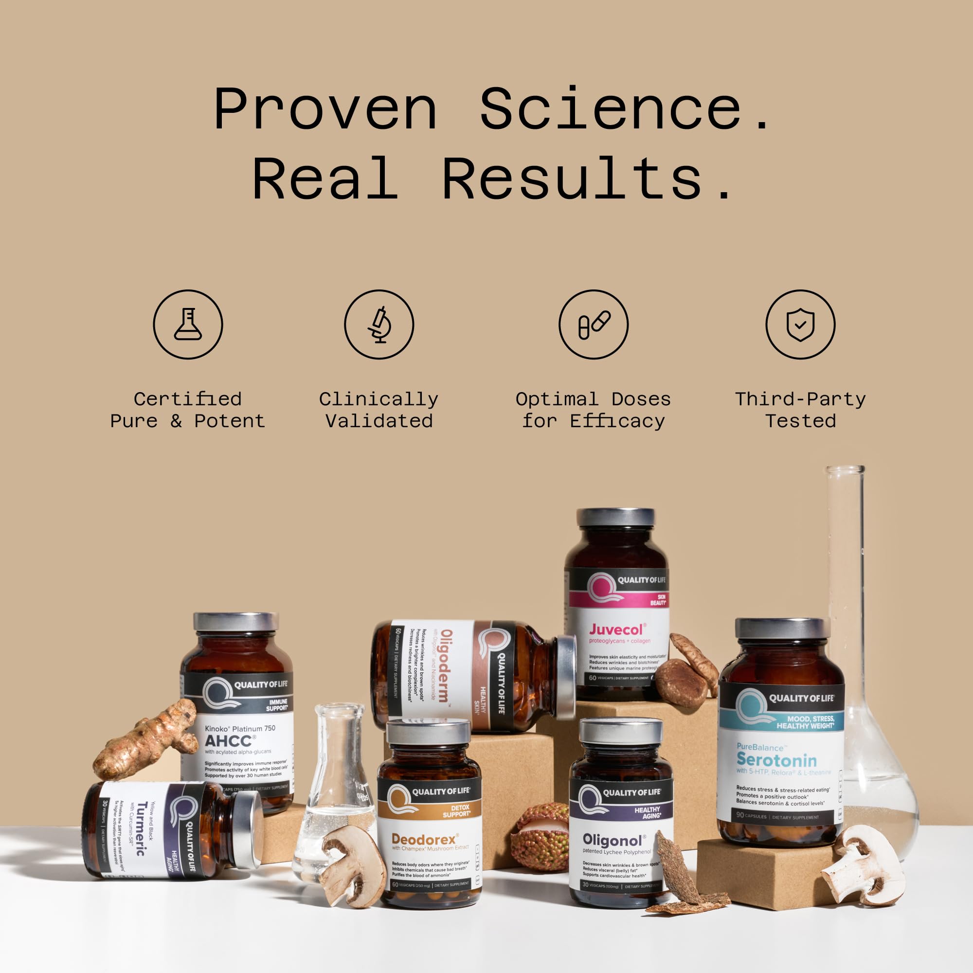 Quality of Life AHCC Rx made in USA in GMP-certified facility