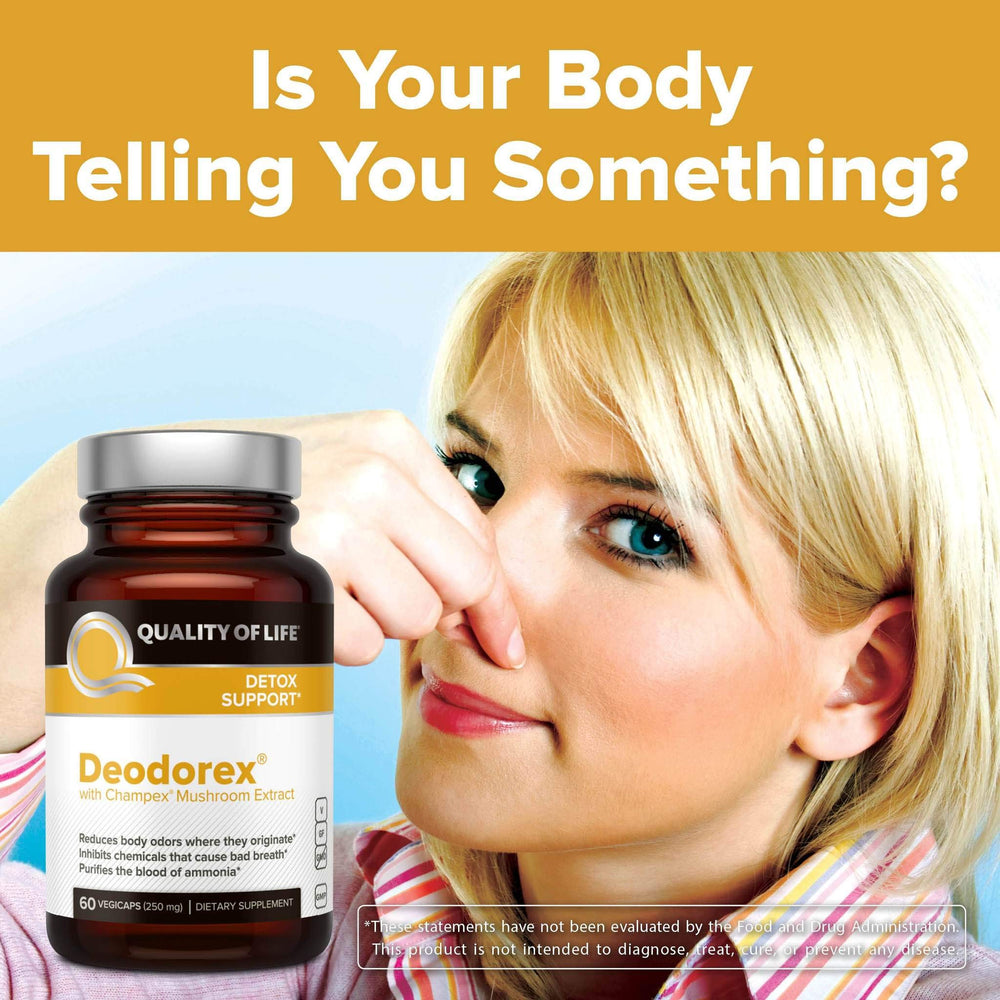 Quality of Life Deodorex in morning routine for fresh breath.