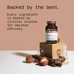 Quality of Life Oligoderm ingredient visual with Oligonol emphasizes circulation support potential