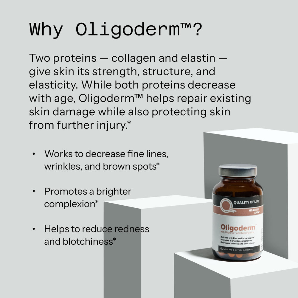 Quality of Life Oligoderm US manufacturing label conveys high standards