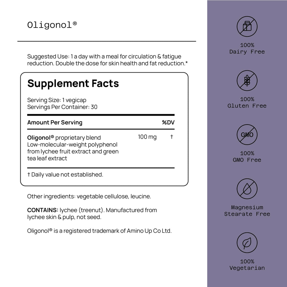 Quality of Life Oligonol green tea extract for daily antioxidant power.
