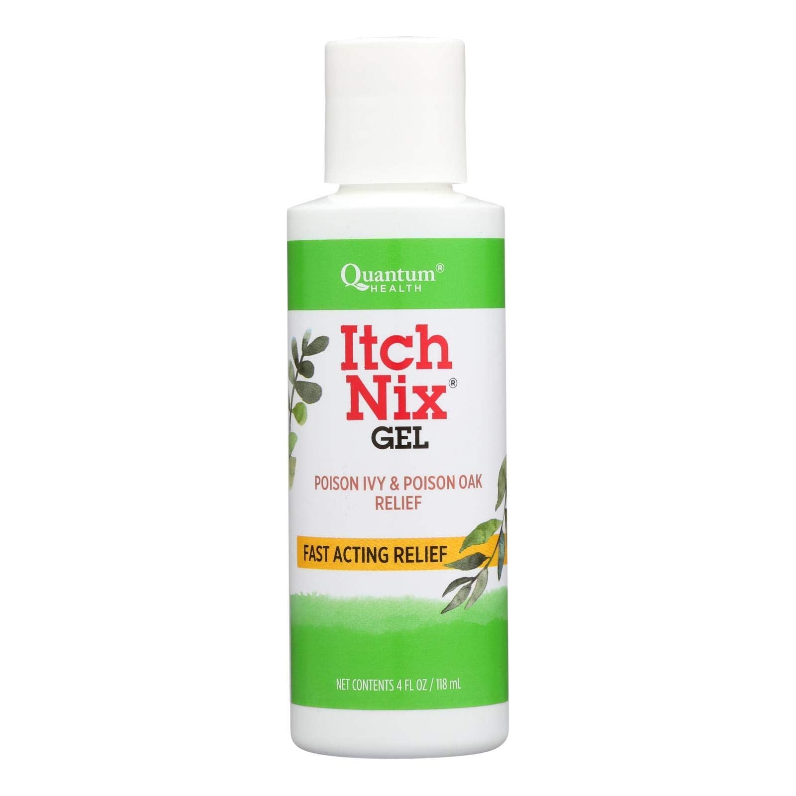 Quantum Buzz Away Itch Nix bottle front view with natural essential oil blend aroma for refreshment.