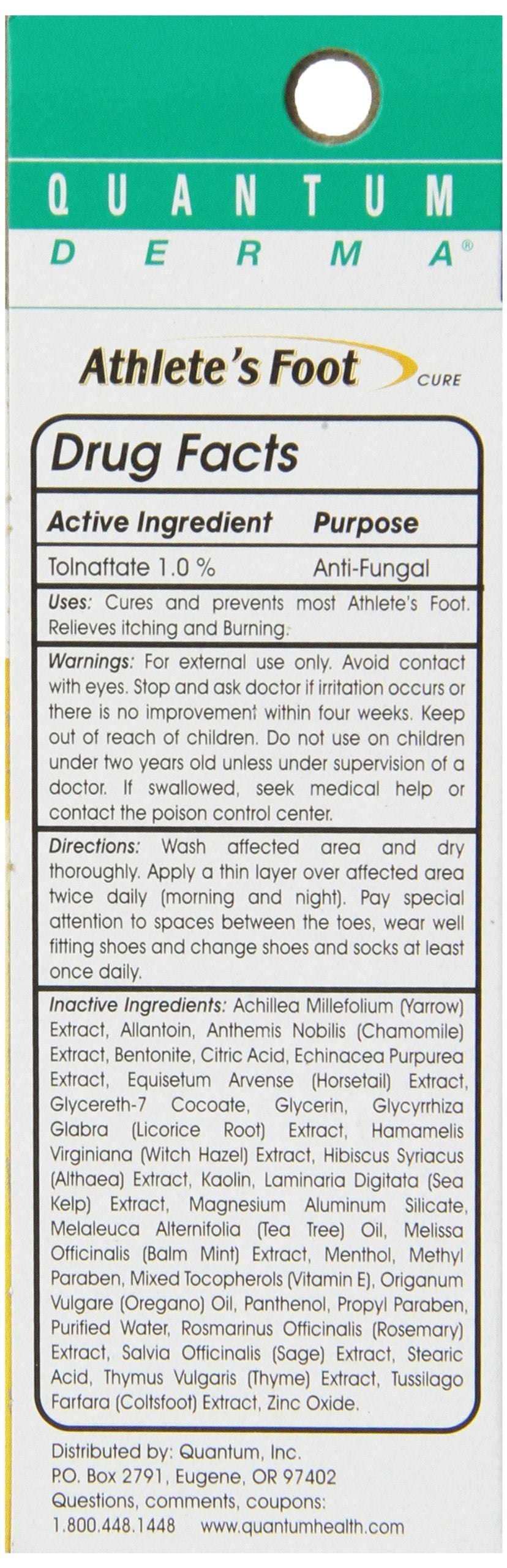 Quantum Derma dries in minutes for quick, ready-to-wear use.