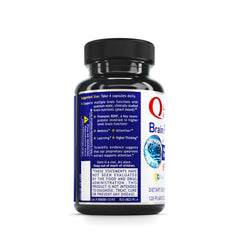 Quantum Nutrition Brain Prodigy capsules close-up showing plant-based capsules