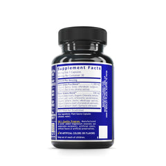 Quantum Nutrition Greens Capsules label highlighting organic ingredients and vegan suitability