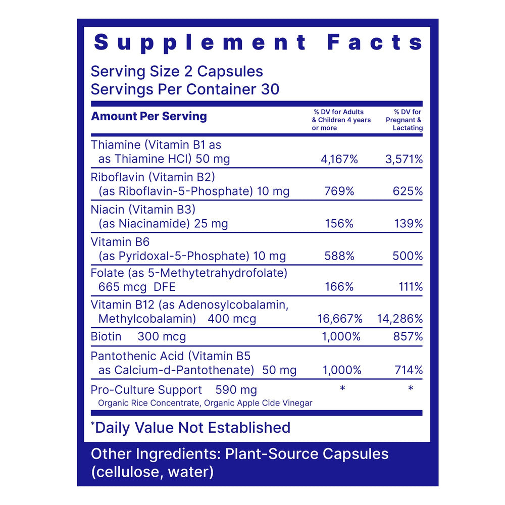 Quantum Nutrition Max Energy Bs capsules in bottle for convenient daily supplementation.