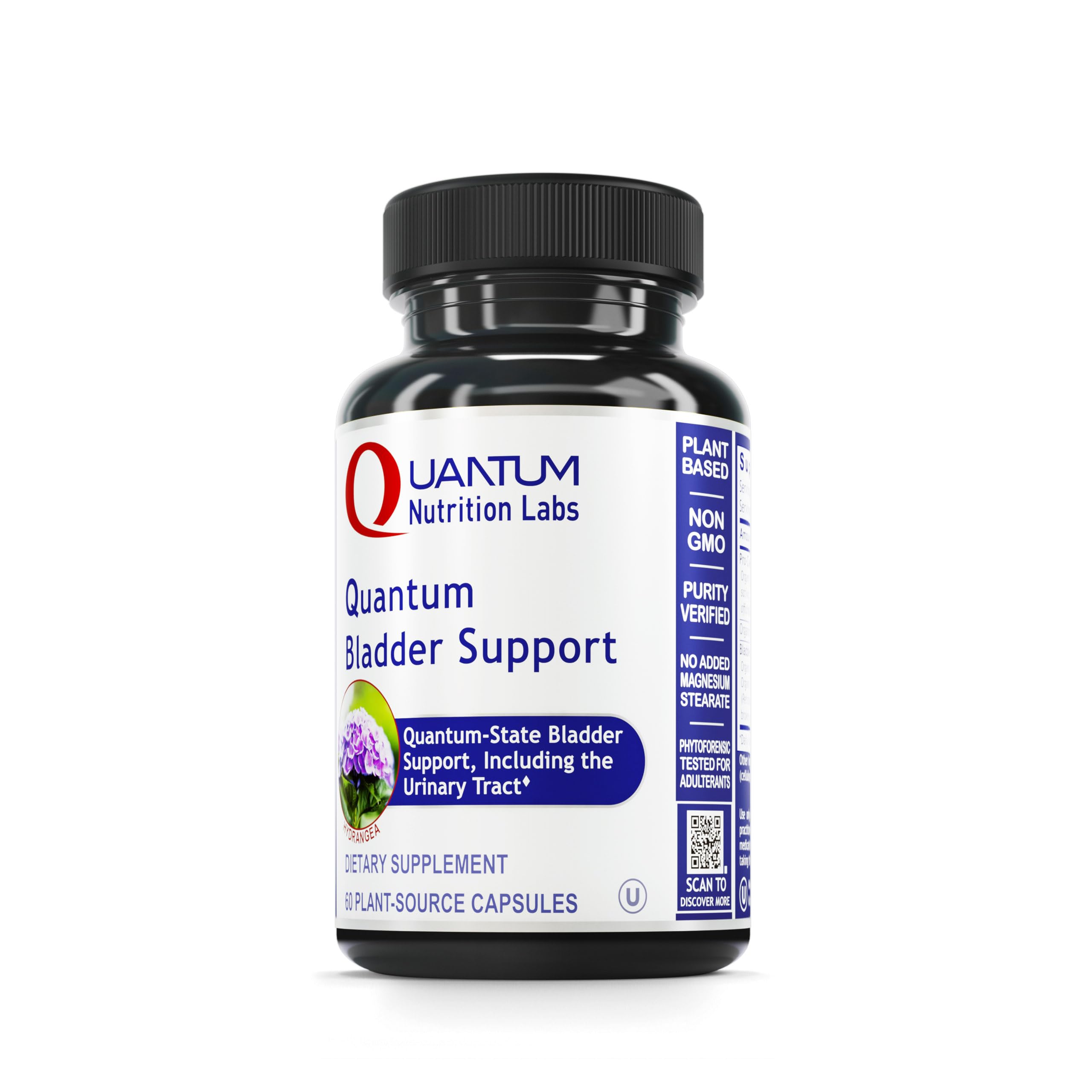 Quantum Nutrition QNL Bladder Support bottle with organic cranberry capsules for bladder health.