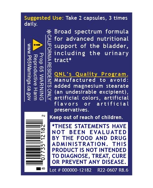 Quantum Nutrition QNL Cranberry ingredients visuals suggest natural wellness support.