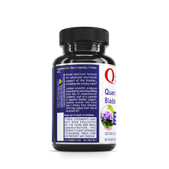 Quantum Nutrition QNL Bladder Support packaging box highlighting organic ingredients.