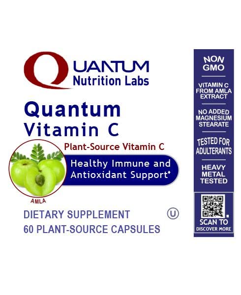 Quantum Nutrition vegan capsules poured illustrate easy daily dosing
