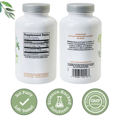 Quantum Quercetin+ capsules closeup highlighting easy-to-swallow daily capsules.