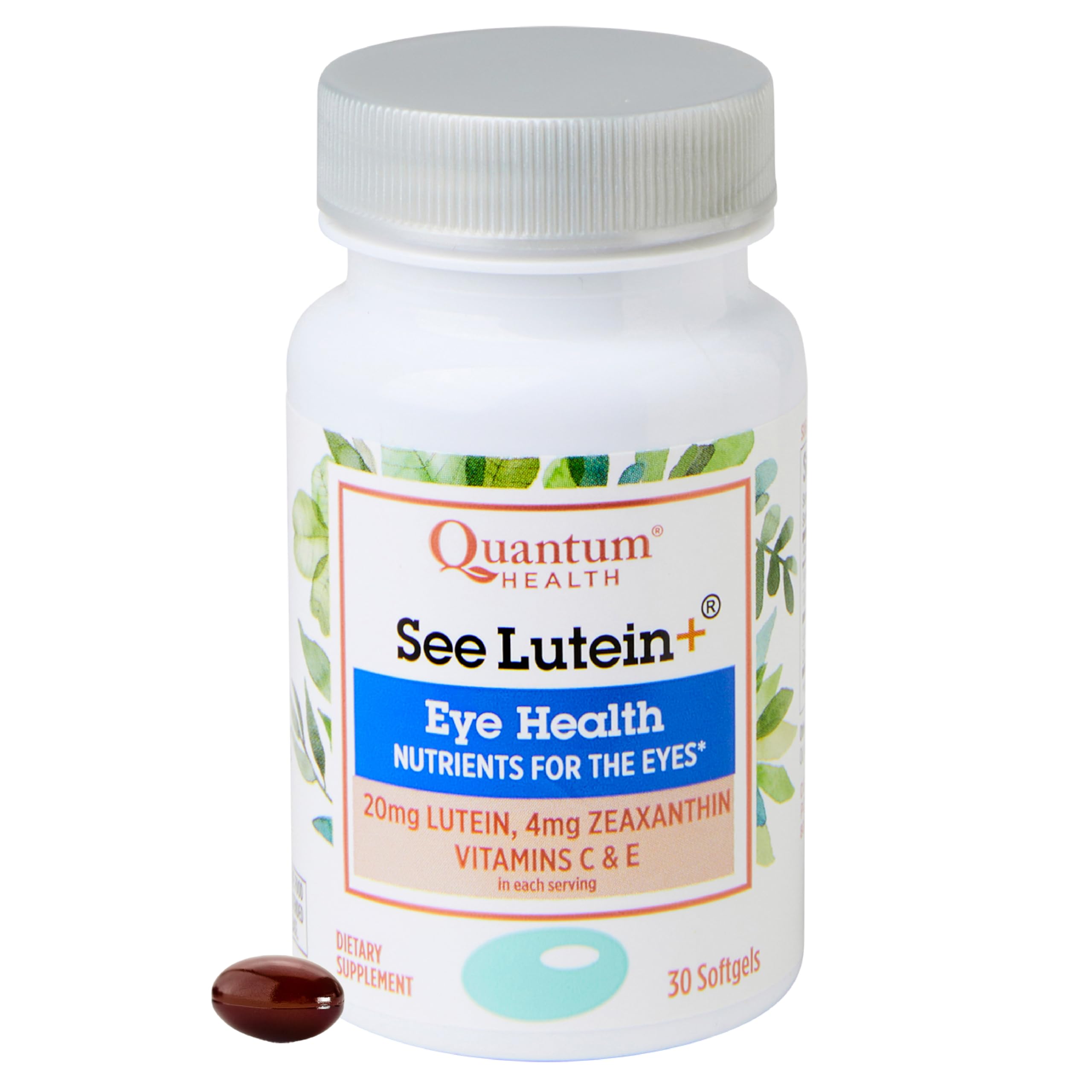 Quantum See Lutein+ bottle front for daily eye support