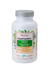 Quantum Super Lysine 180-count bottle front for daily immune support.
