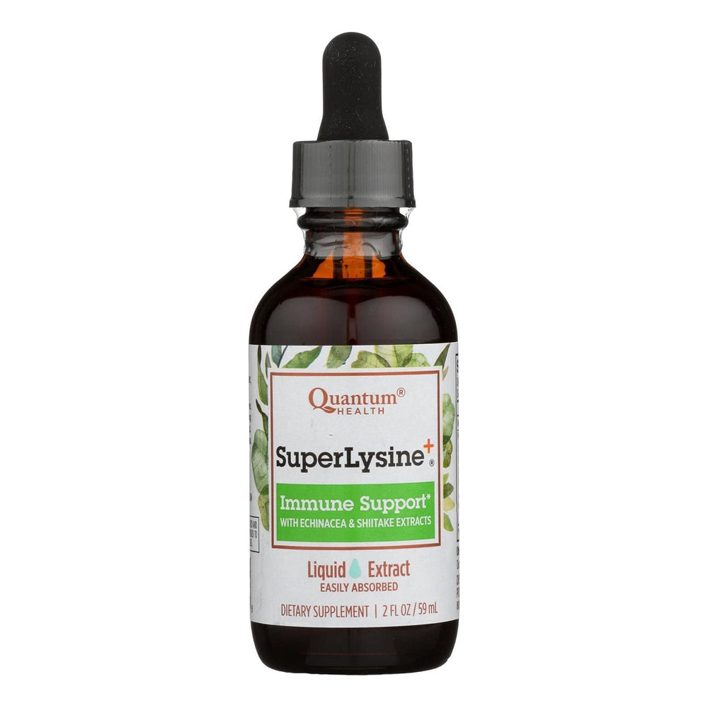 Quantum Super Lysine+ Liq bottle front view for daily immune support.