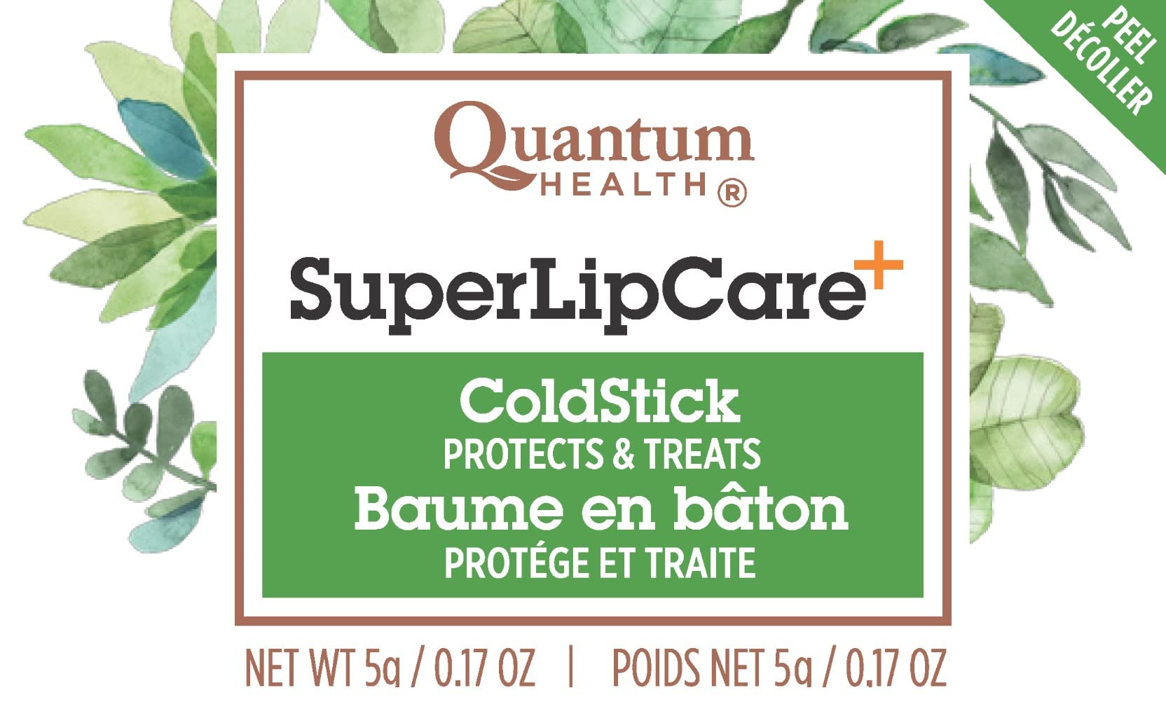 Quantum Super Lysine Plus Coldstick in use on lips for cooling relief