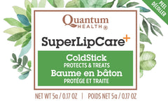 Quantum Super Lysine Plus Coldstick in use on lips for cooling relief
