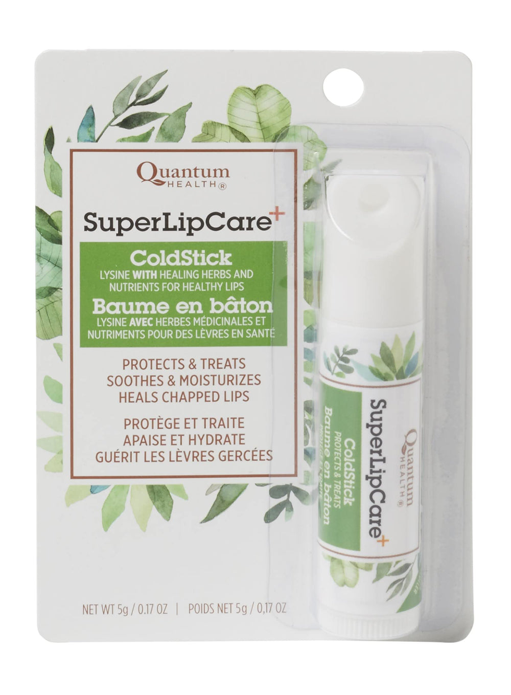 Quantum Super Lysine Plus Coldstick SPF21 bottle for on-the-go relief and sun protection