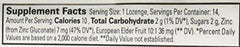 Quantum Zinc Elderberry Raspberry Lozenge dissolving on tongue for quick, pleasant flavor