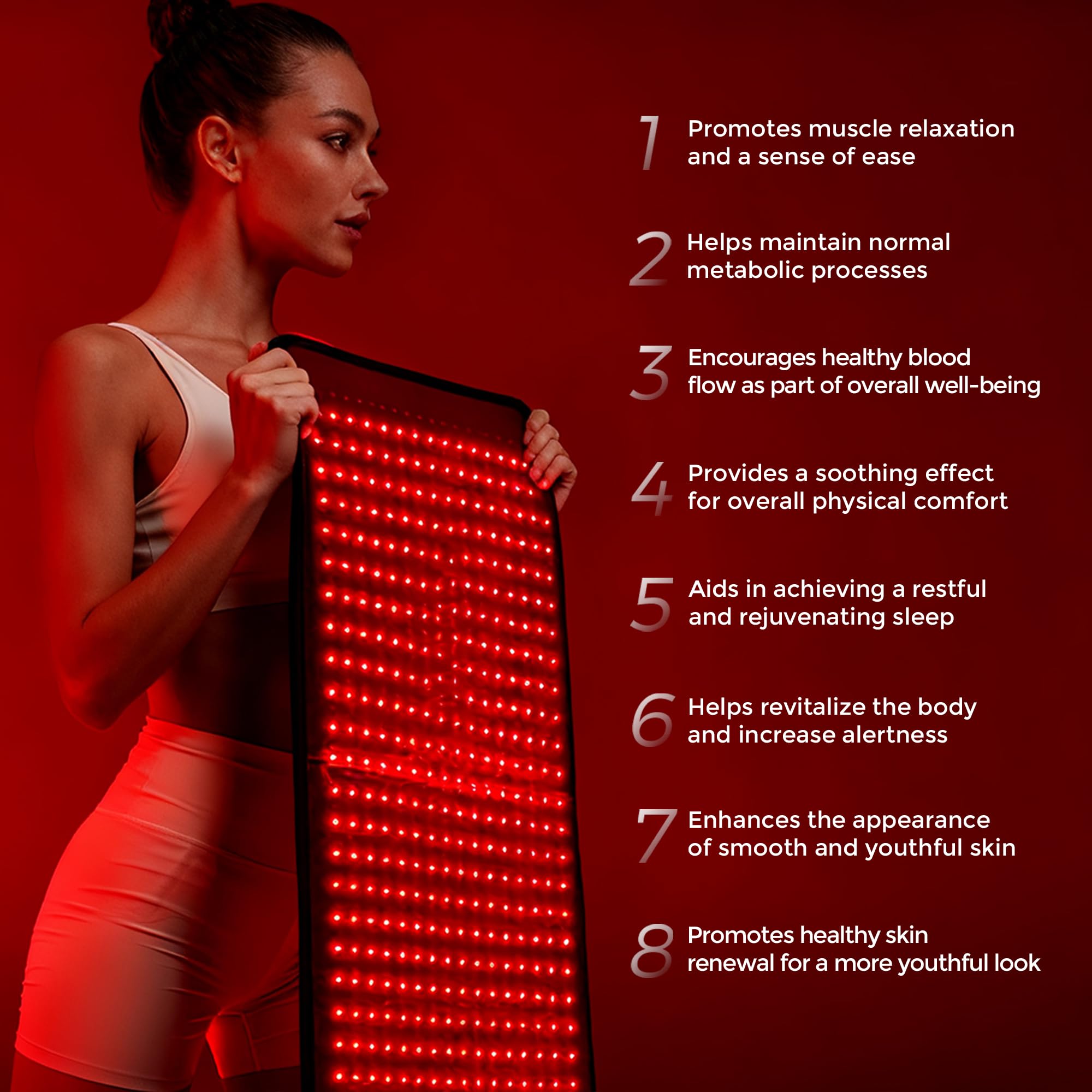 Quasar MD infrared full body mat setup view emphasizing easy arrangement.
