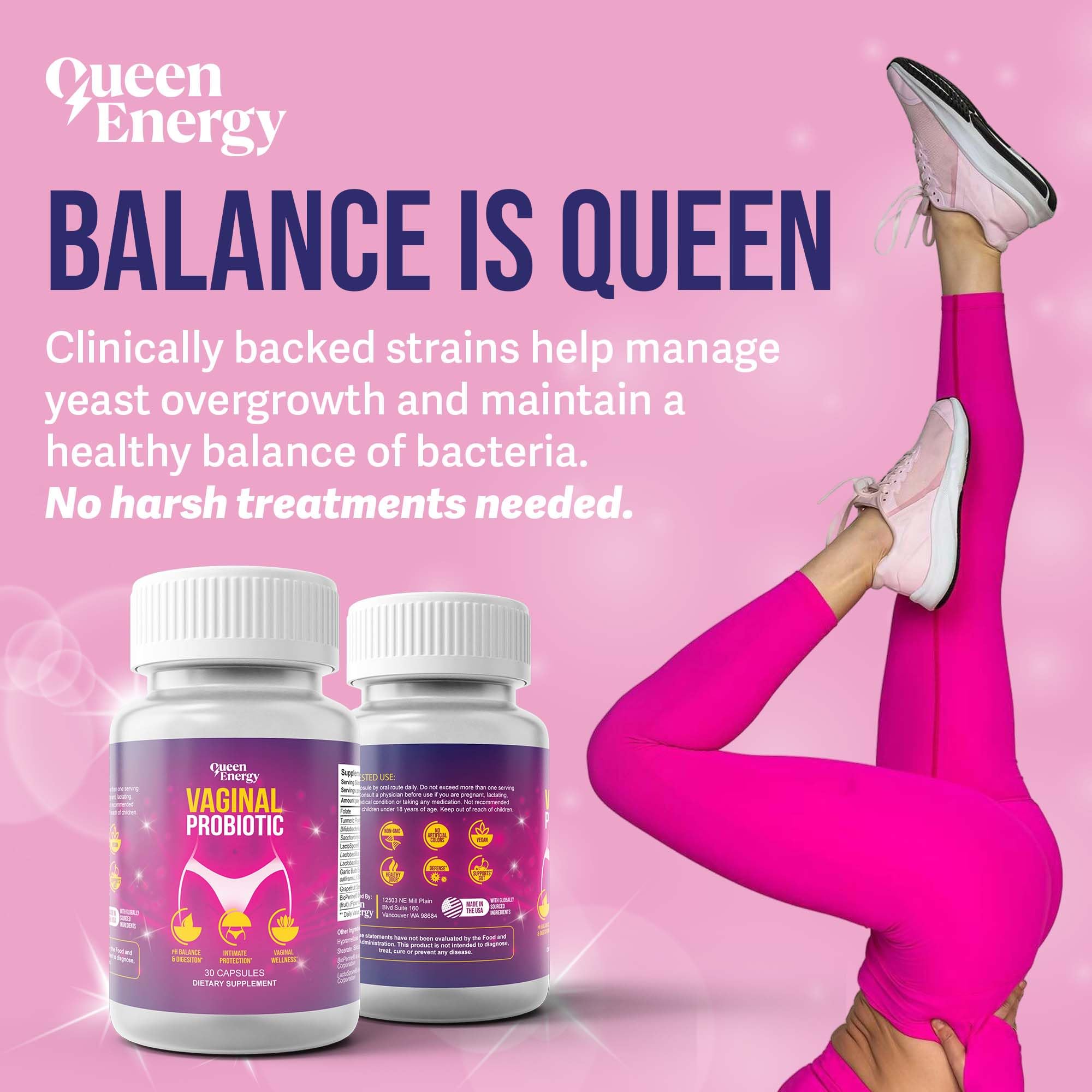 Queen Energy daily routine notes encourage consistent daily use.