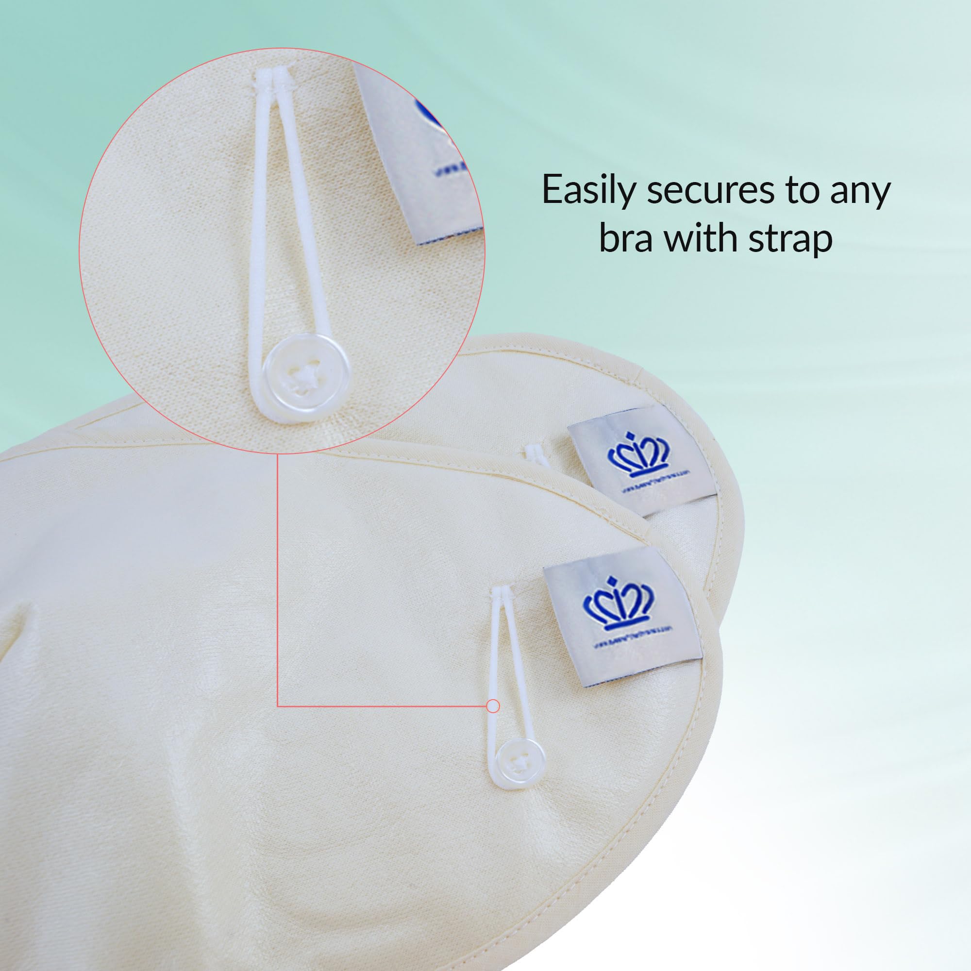 QUEEN OF THE THRONES Elastic button attachment secures to bra straps