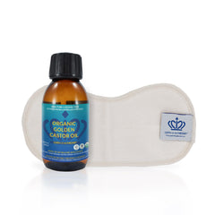 QUEEN OF THE THRONES Castor Oil Pack inner-flannel layer provides soft skin contact for comfort.