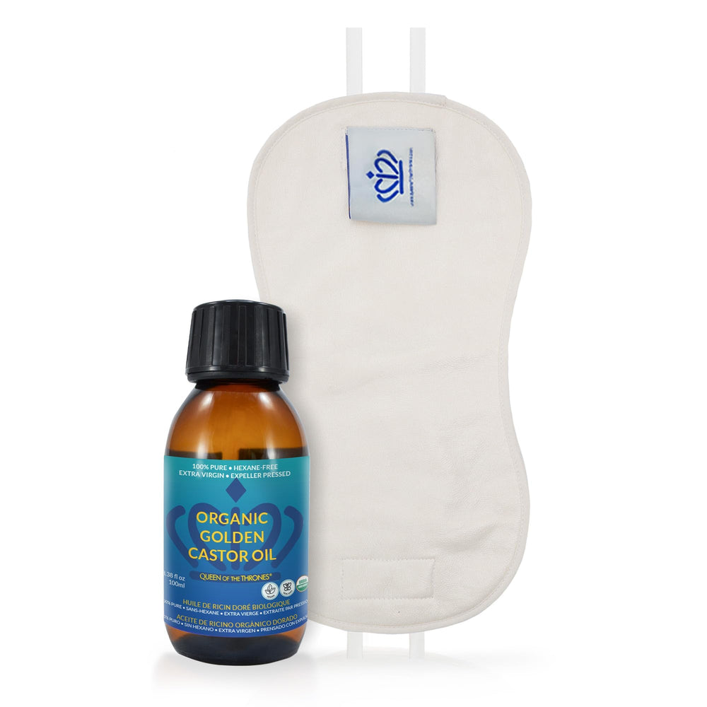 QUEEN OF THE THRONES Castor Oil Pack outer less-mess layer contains oils