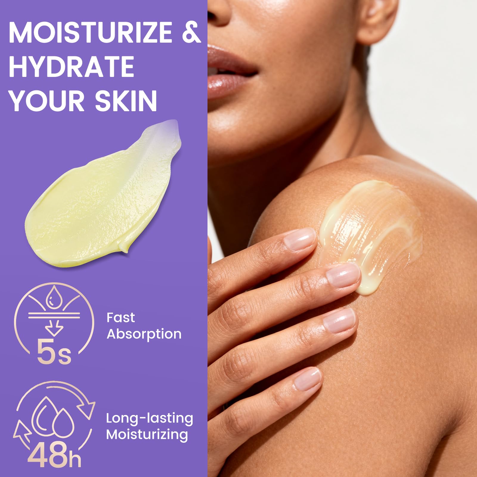 Hands applying QUELTIS Magnesium Cream to leg after workouts