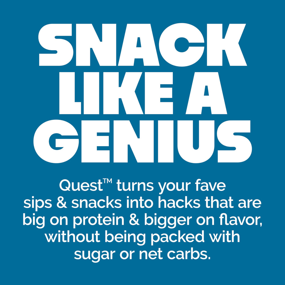 On-the-go Quest Birthday Cake Frosted Cookies fit in a bag for quick energy.