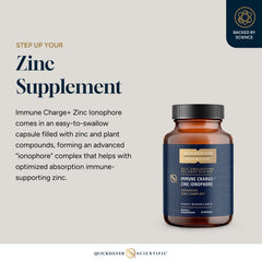 Quicksilver Immune Charge softgels packaging shows easy dosing on the go.