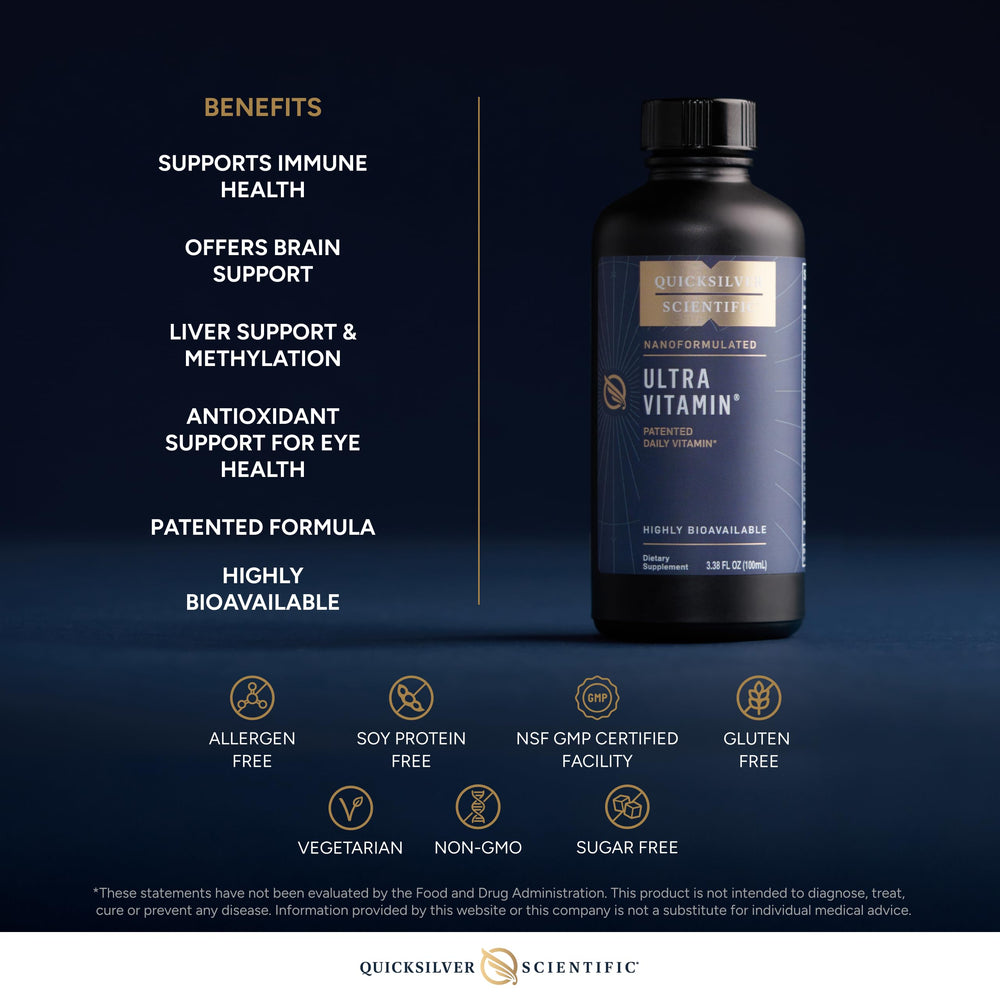 Quicksilver Liposomal Ultra Vitamin dosing spoon for easy daily use
